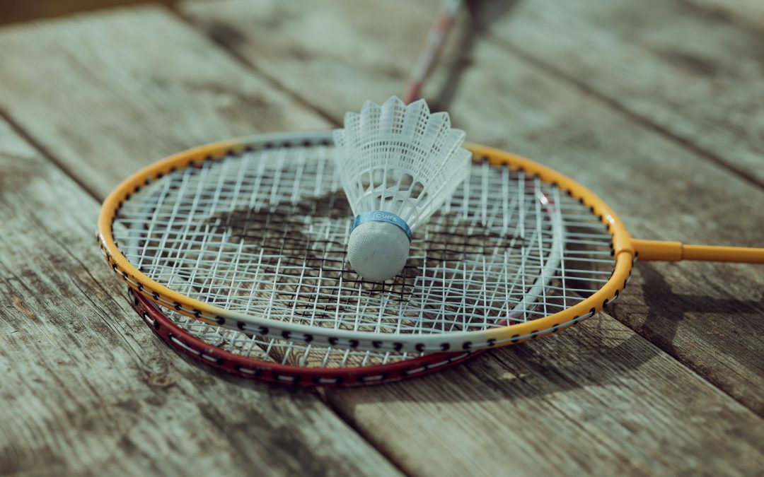 Badminton racket and shuttlecock