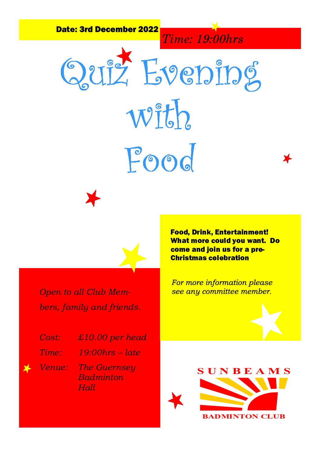 Sunbeams Christmas Quiz 2022